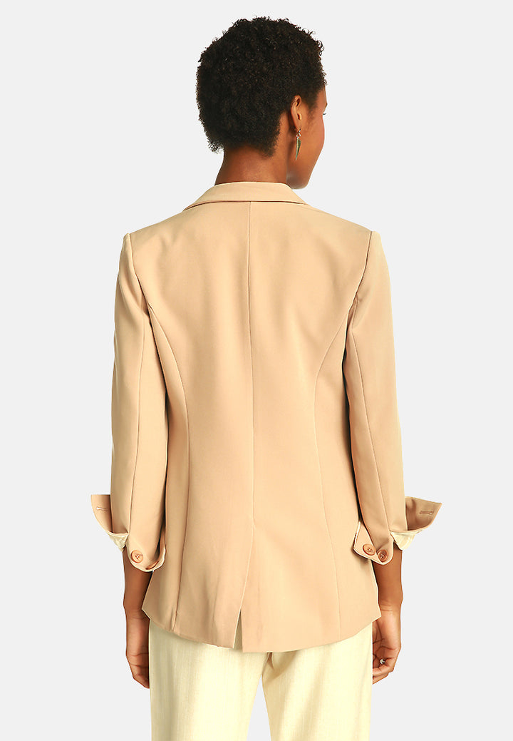double breasted blazer#color_beige