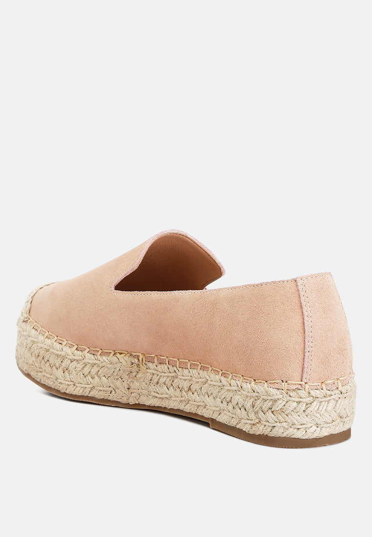 suede flatform heel espadrilles by ruw#color_blush