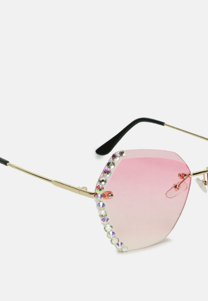 embellished butterfly sunglasses#color_light-pink