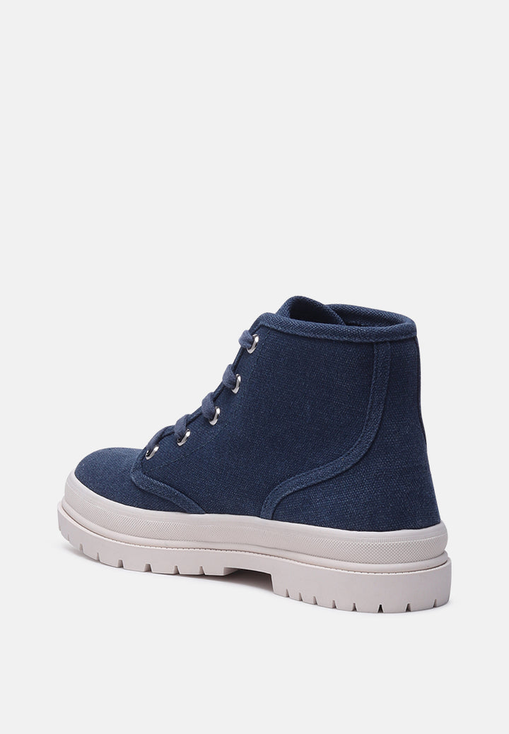 emilia canvas lace-up boots#color_navy