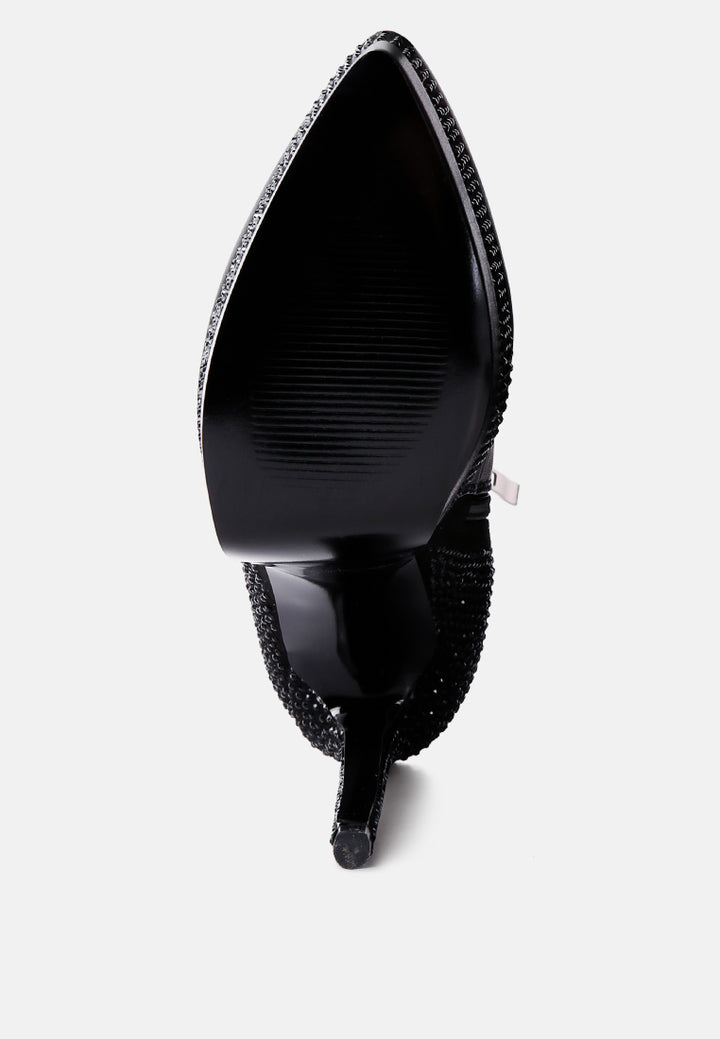 encanto high heeled ankle boots by ruw#color_black
