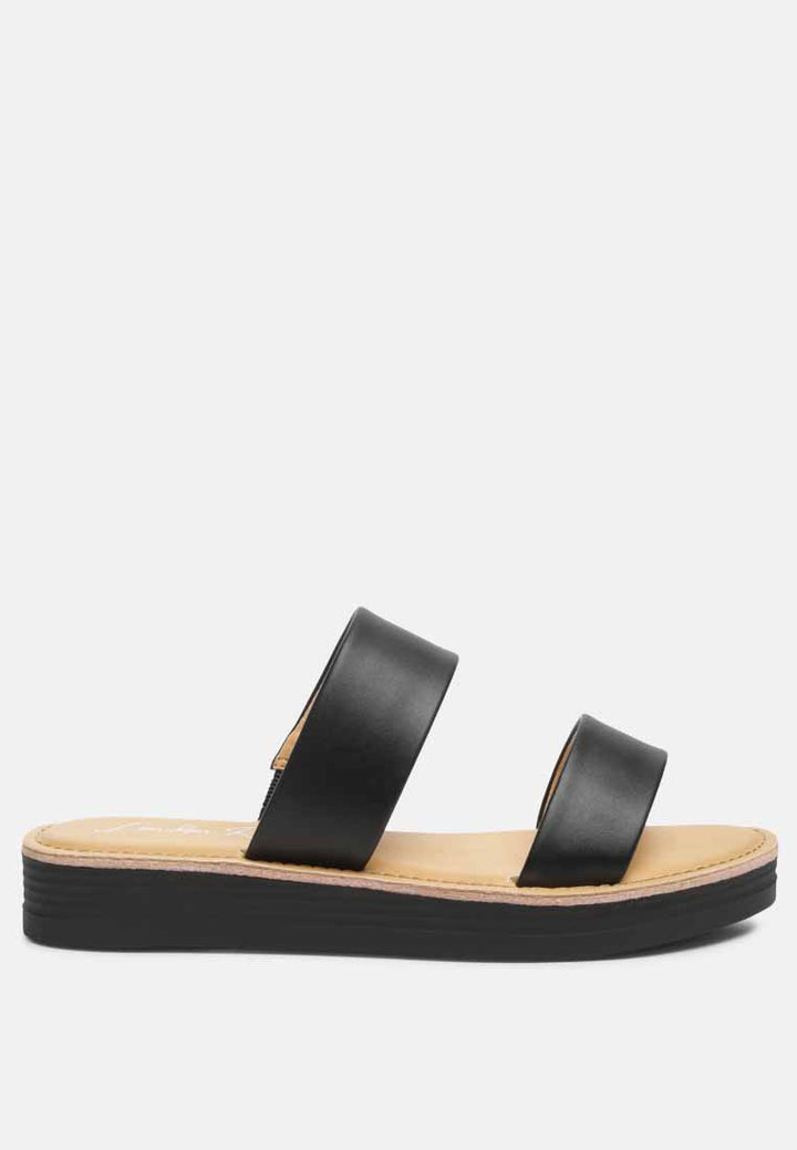 esme double strap nude platform sandals#color_black