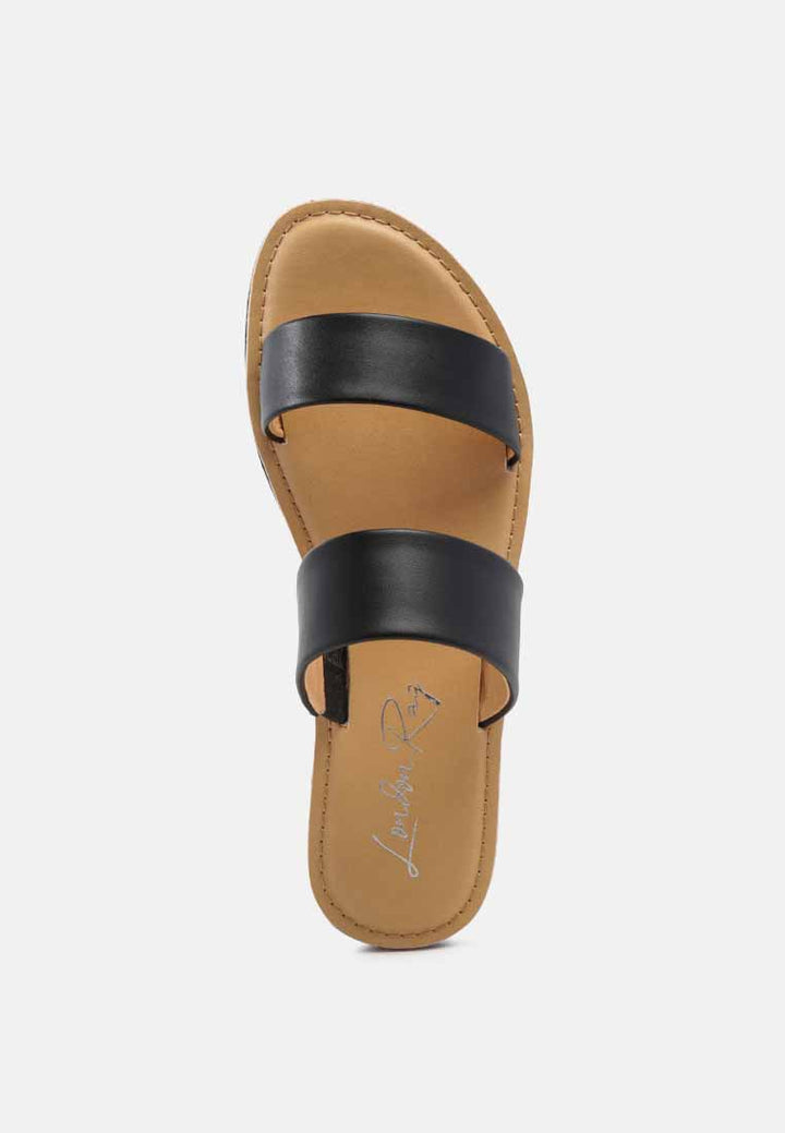 esme double strap nude platform sandals#color_black