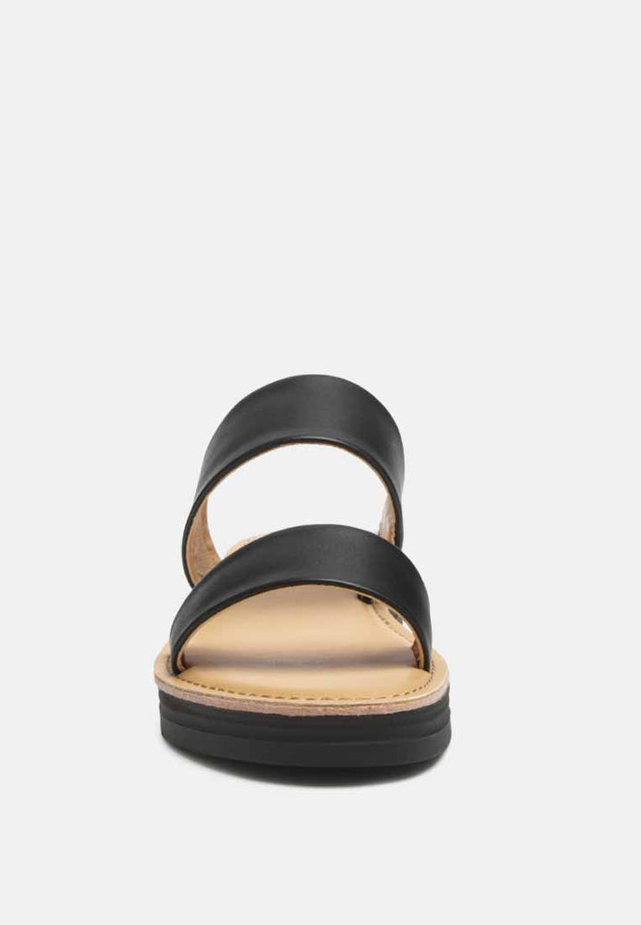 esme double strap nude platform sandals#color_black