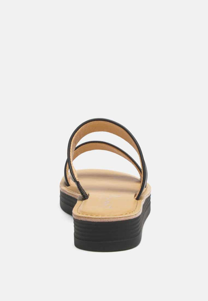 esme double strap nude platform sandals#color_black