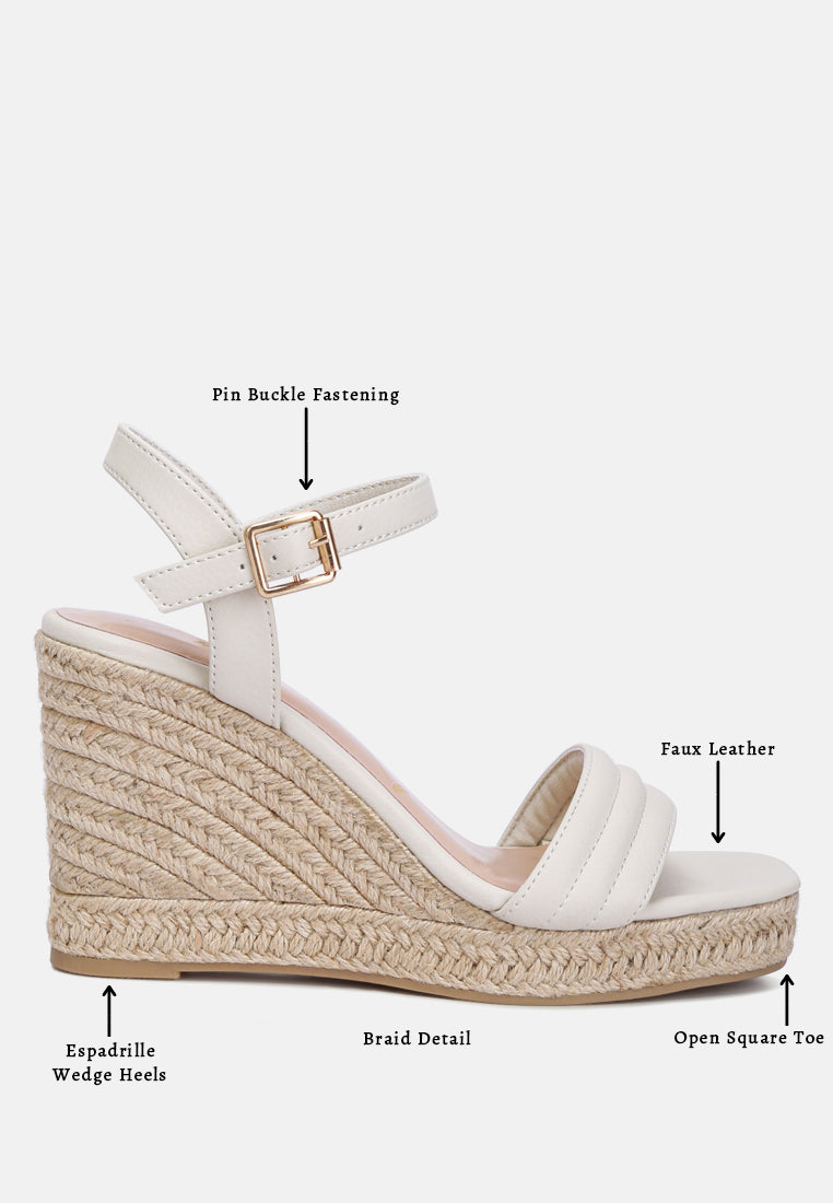 espadrilles high wedge sandals by ruw#color_ecru