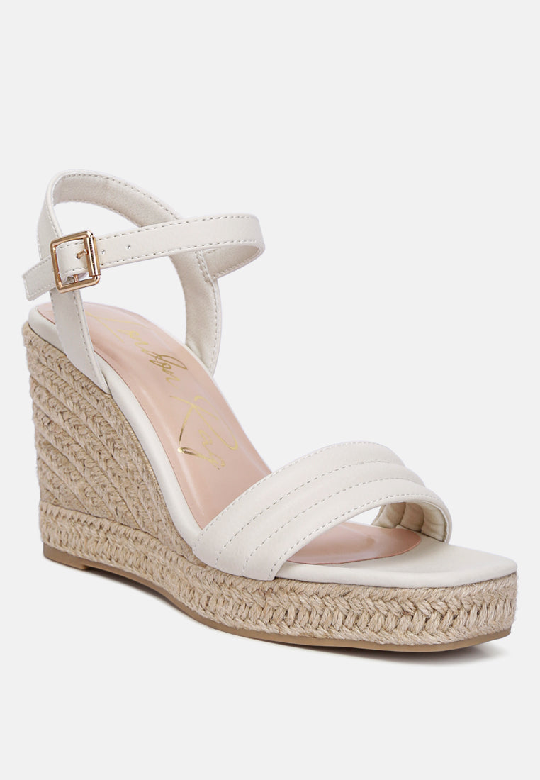 espadrilles high wedge sandals by ruw#color_ecru