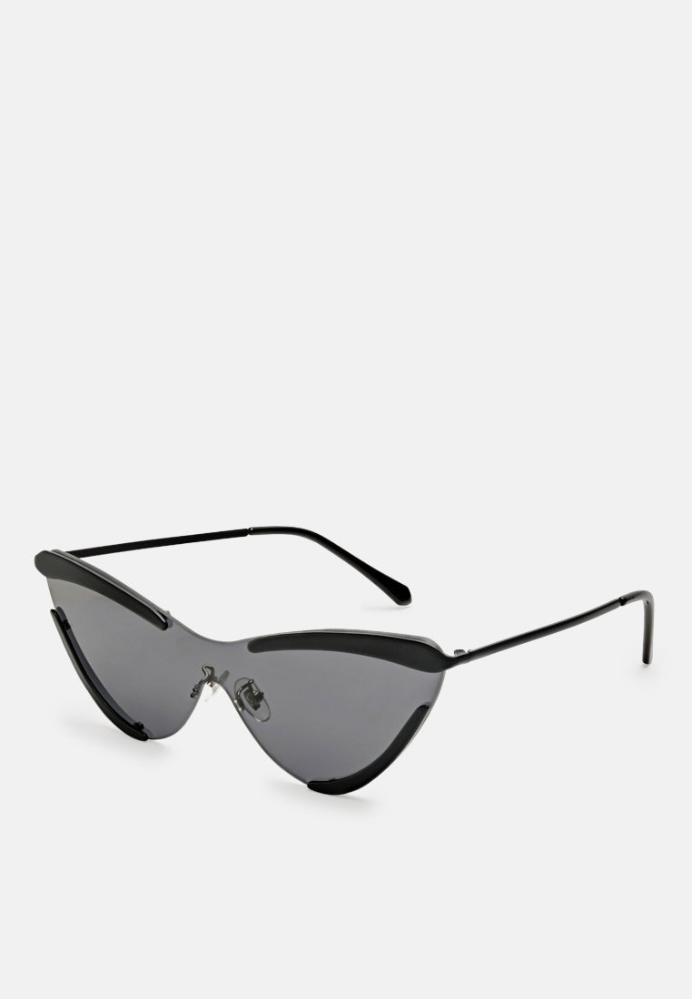 eye fetish catyeye sunglasses#color_black