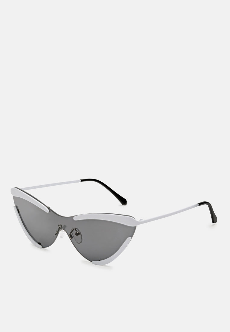 eye fetish catyeye sunglasses#color_white