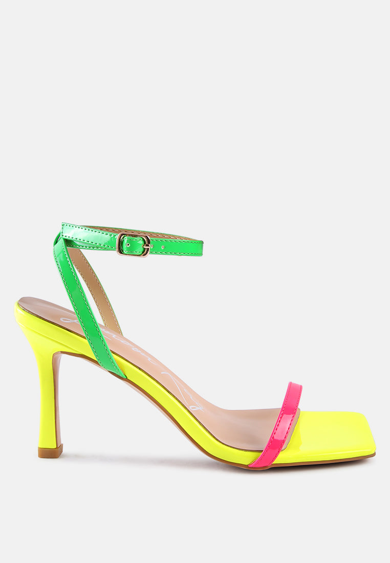 fantasy mid heel square toe sandals#color_multi