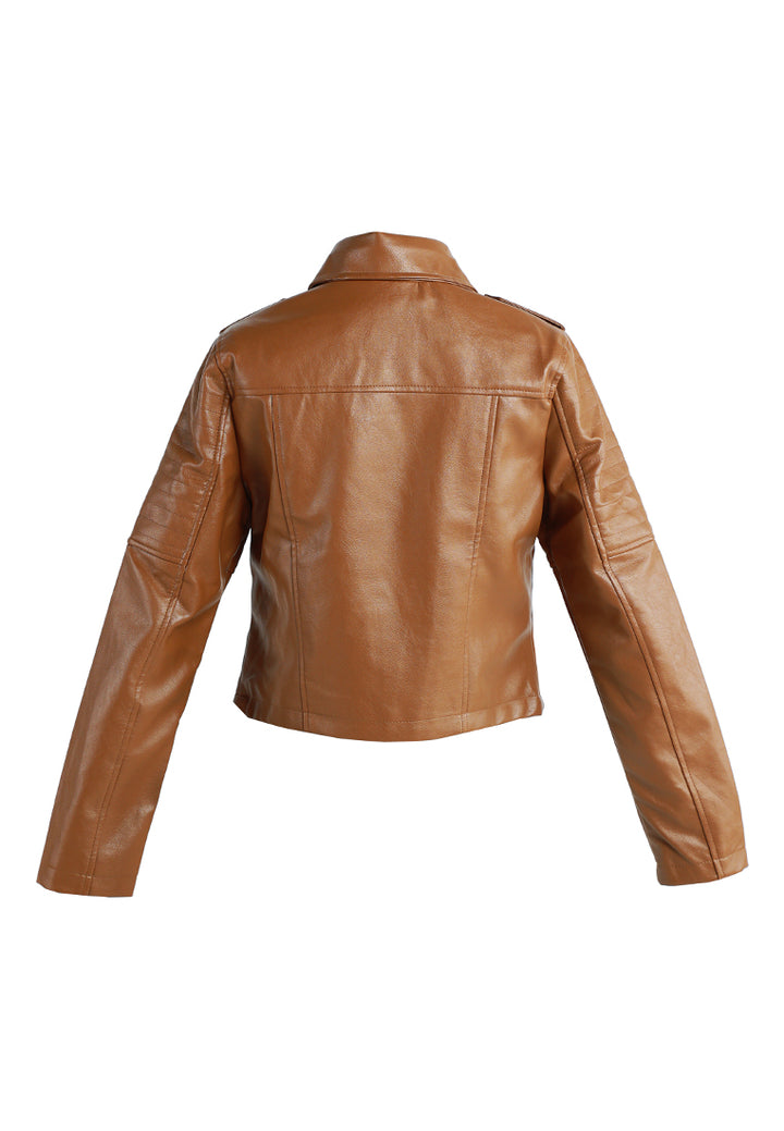 faux leather biker jacket#color_camel