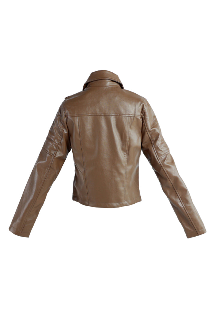 Faux Leather Biker Jacket