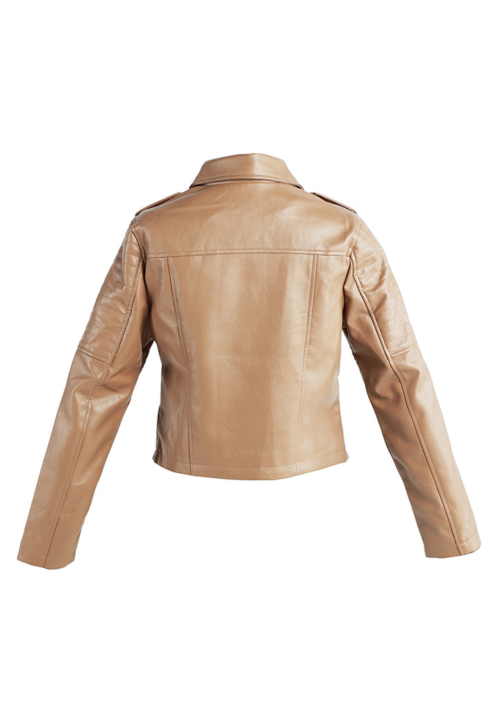 faux leather biker jacket#color_taupe