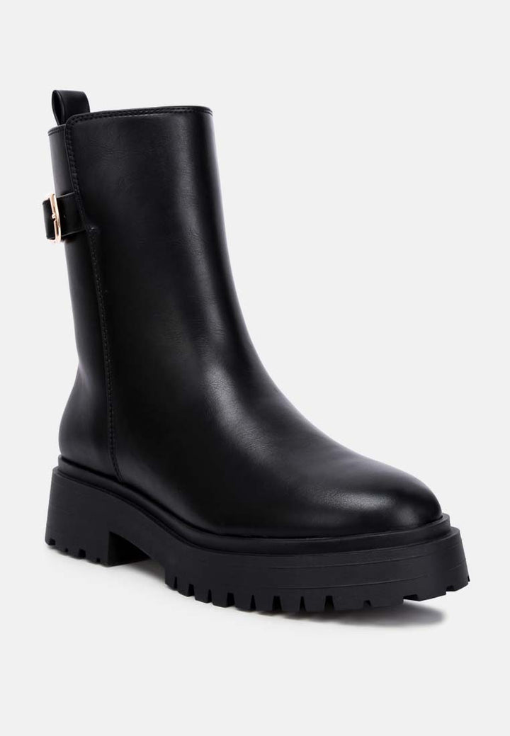 faux leather platform boots by ruw#color_black