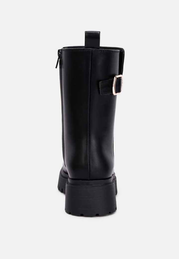 faux leather platform boots by ruw#color_black