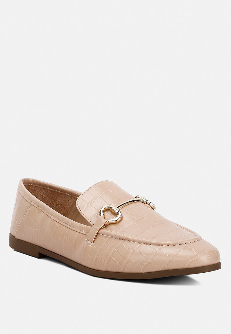 horsebit embellished loafers by ruw#color_camel