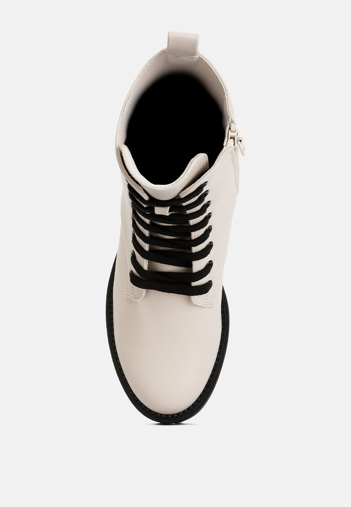 forter faux leather lace up boots#color_ecru
