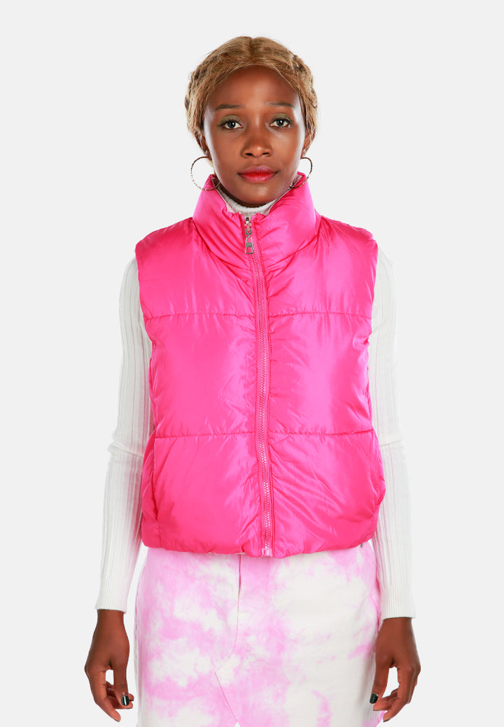 frisky high collared reversible jacket by ruw#color_hot-pink-blush