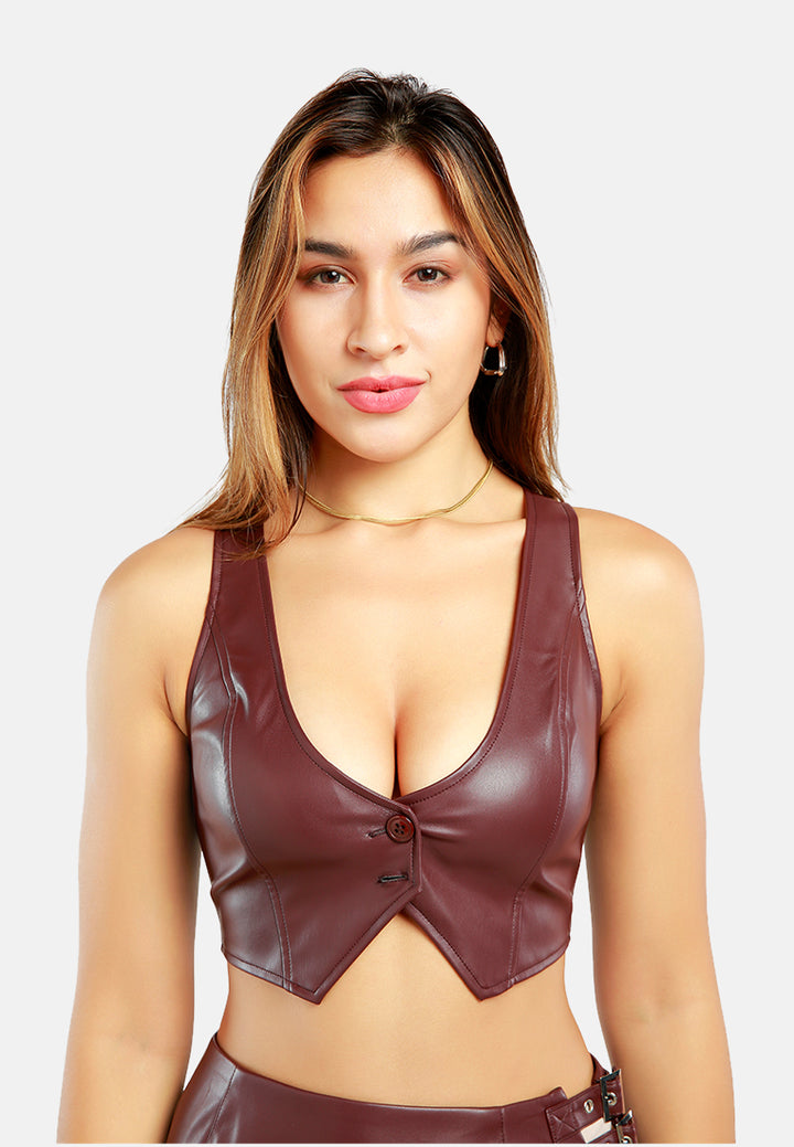 front button tank top#color_chocolate