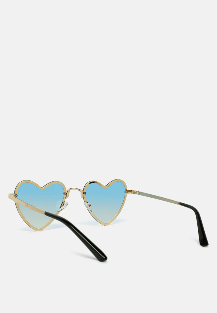 full rim ombre tinted heart sunglasses#color_blue