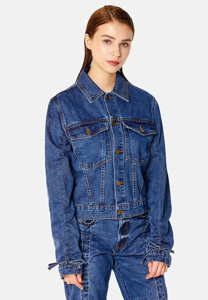 full sleeve denim jacket#color_blue