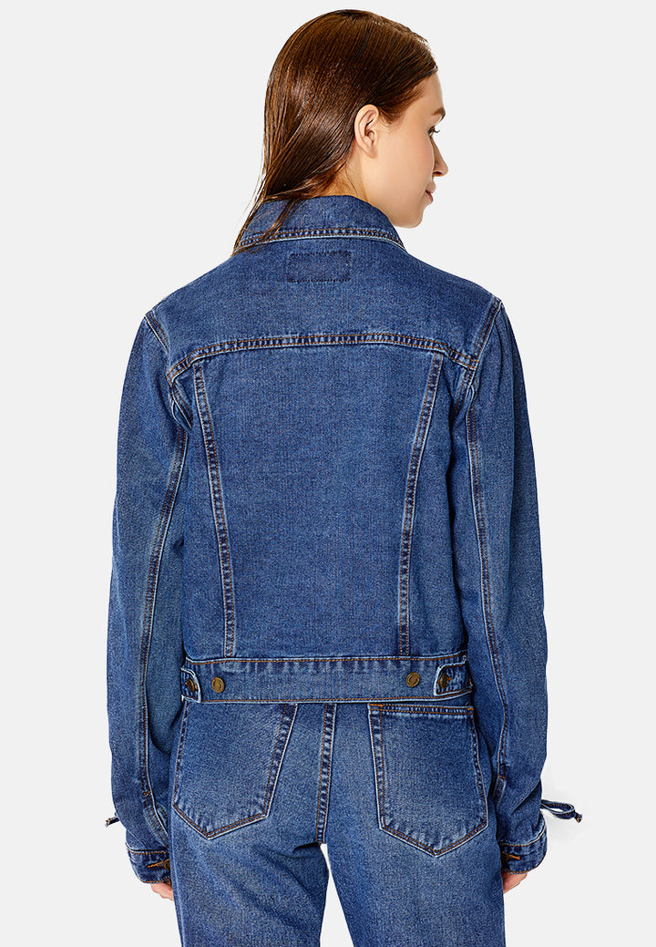 full sleeve denim jacket#color_blue