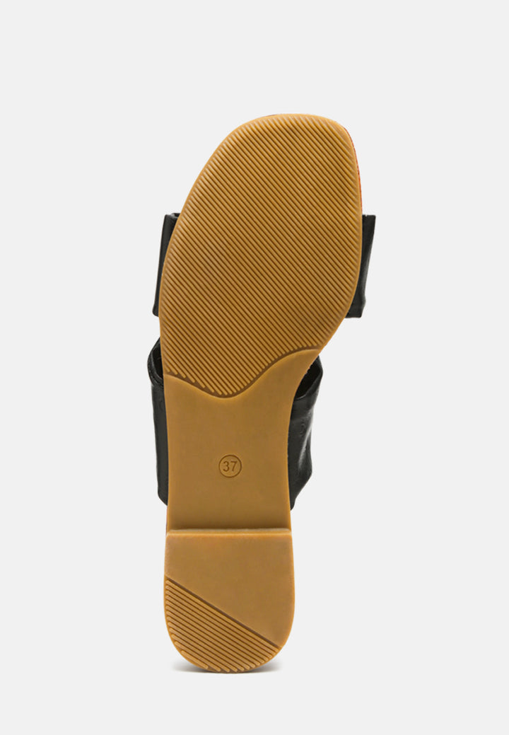 genoise knot and jewel flat slides#color_black