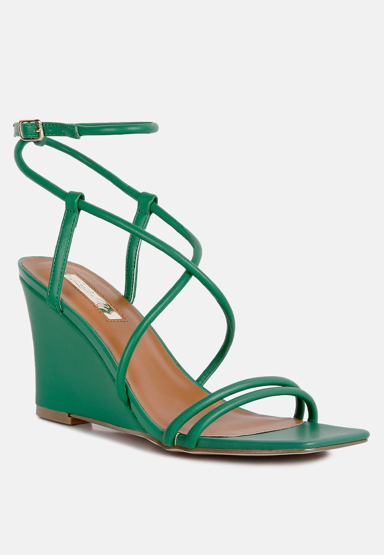 gram hunt ankle strap wedge sandals#color_green
