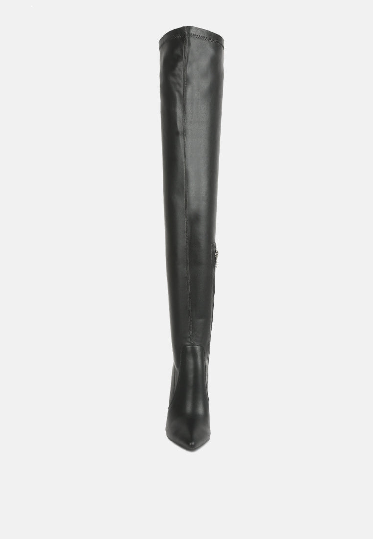 gush over knee heeled boots by ruw#color_black