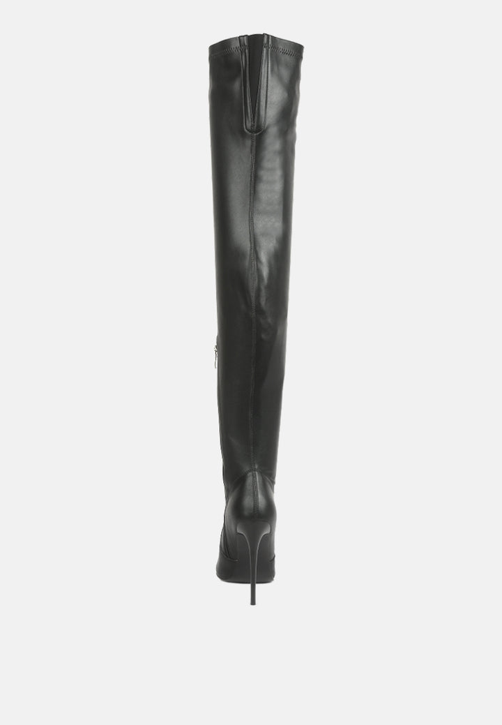 gush over knee heeled boots by ruw#color_black