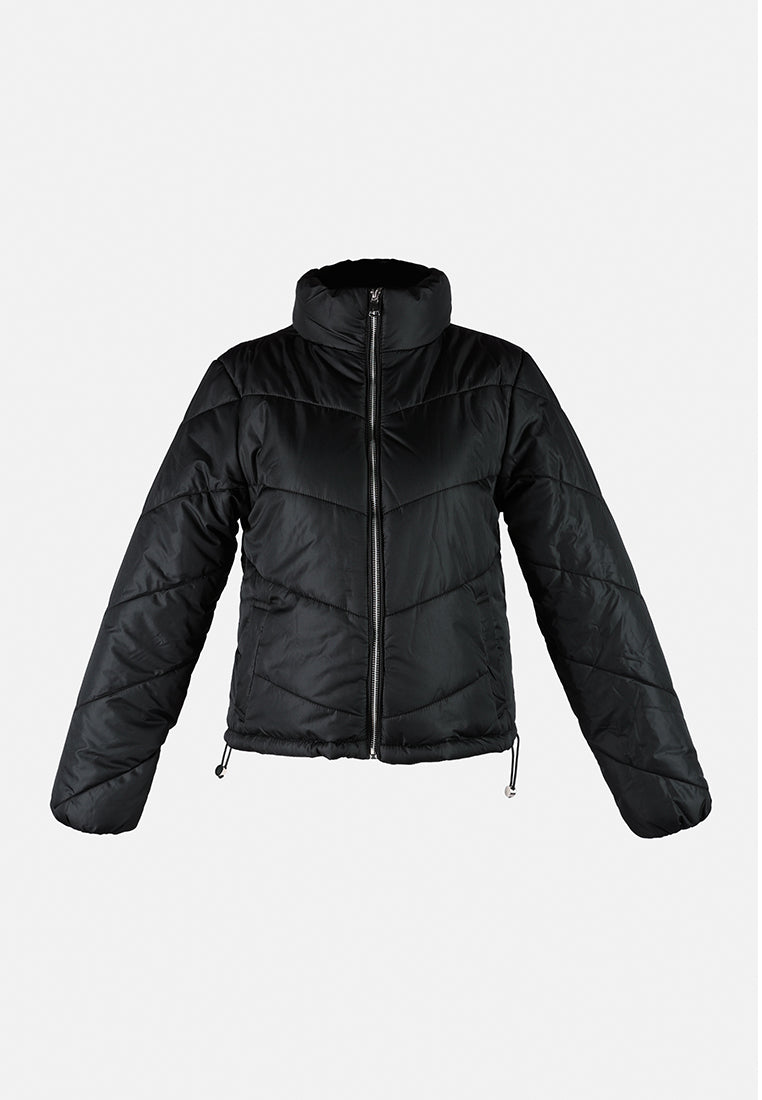 happening drawstring-waist jacket by ruw#color_black