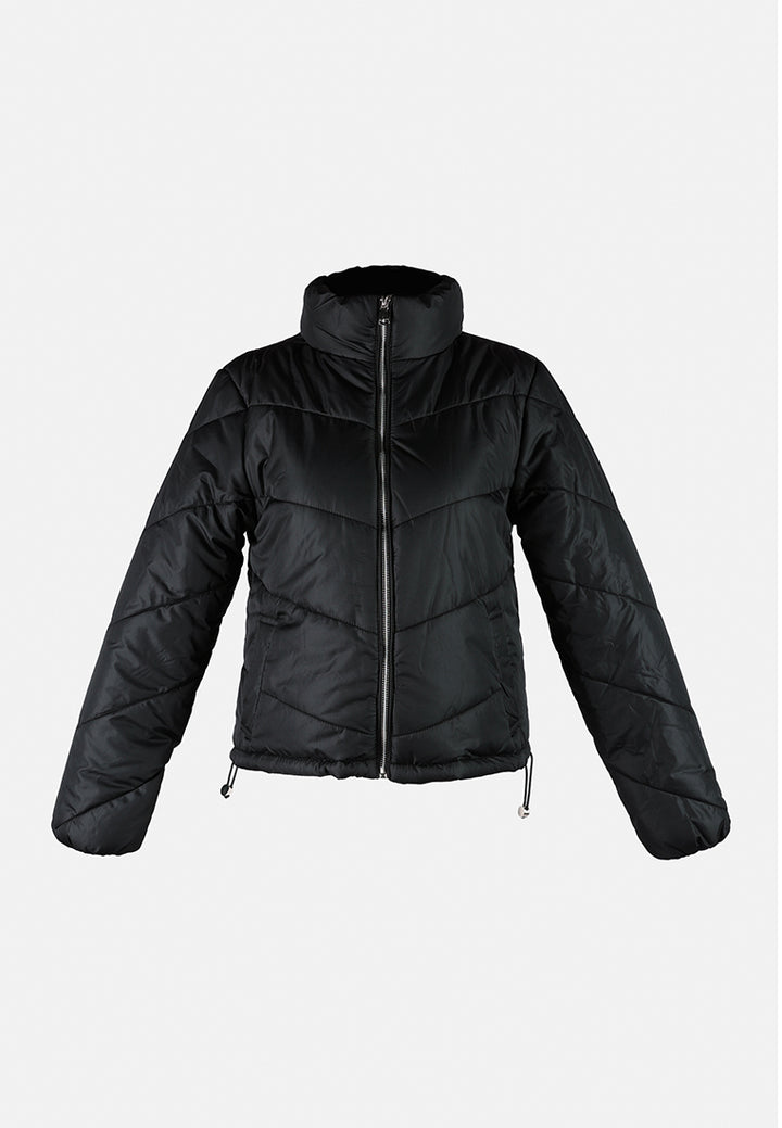 happening drawstring-waist jacket by ruw#color_black