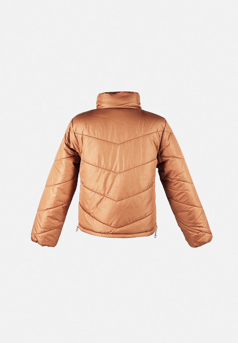 happening drawstring-waist jacket by ruw#color_brown
