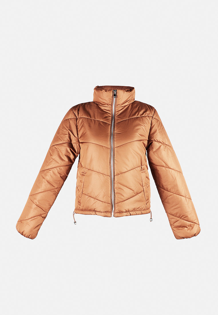 happening drawstring-waist jacket by ruw#color_brown