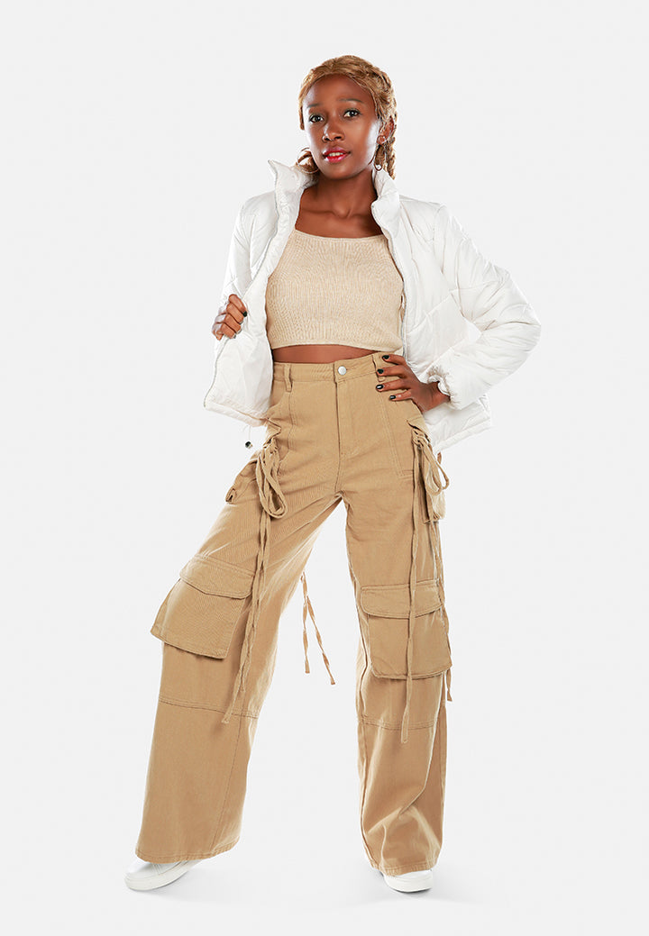 happening drawstring-waist jacket by ruw#color_off-white