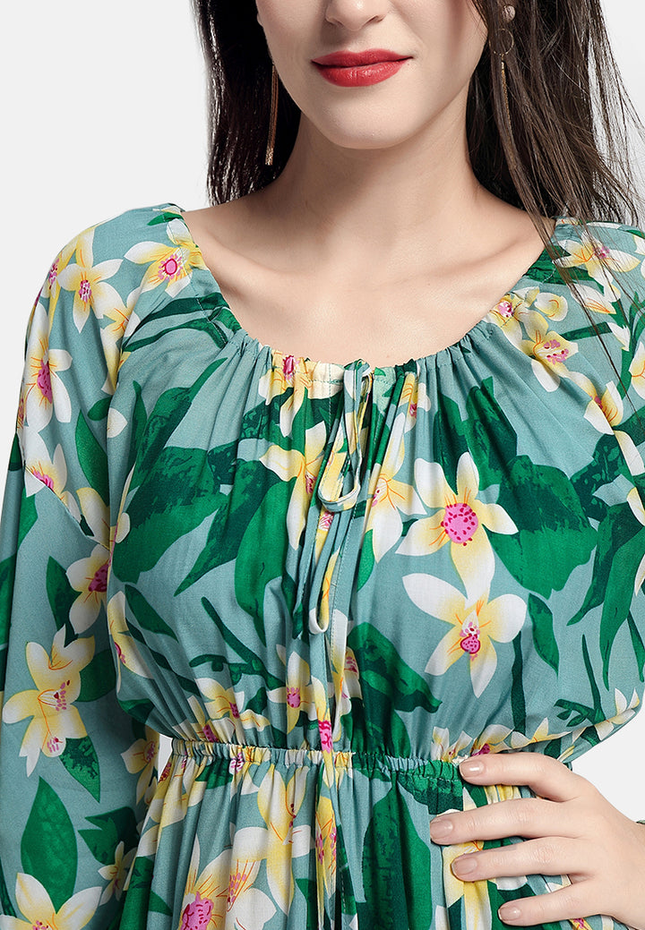 happy as ever sun dress#color_green-prints