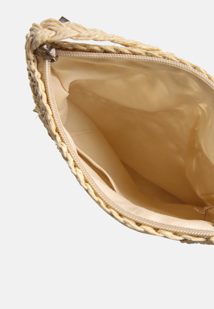 hay day beige paper straw crochet bag#color_light-beige