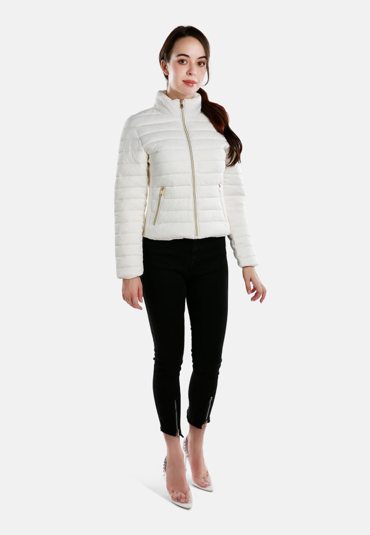 high collar quilted jacket#color_off-white