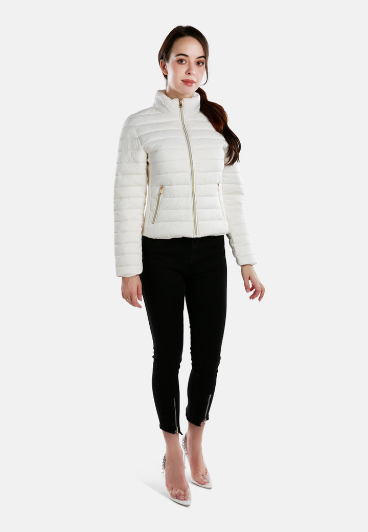 high collar quilted jacket#color_off-white