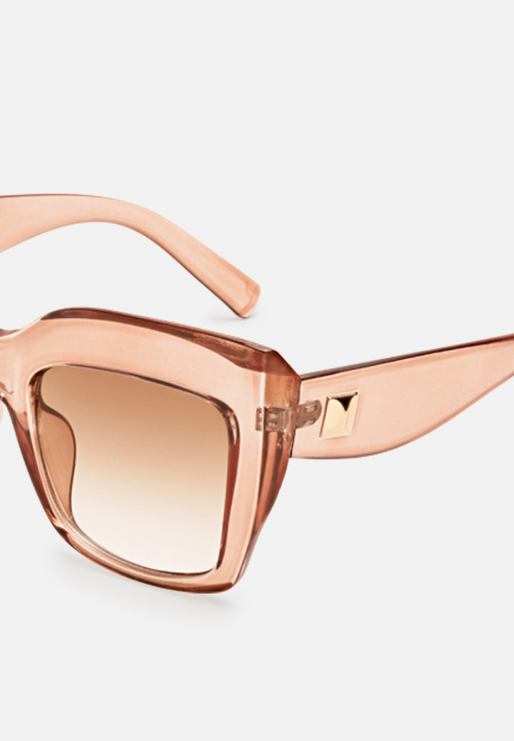 high gaze square framed sunglasses#color_tan