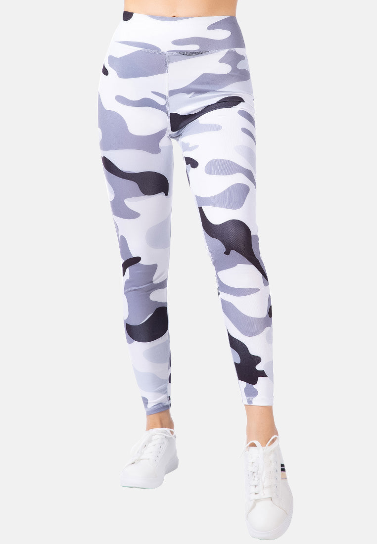 high waist camouflage gym leggings#color_camo