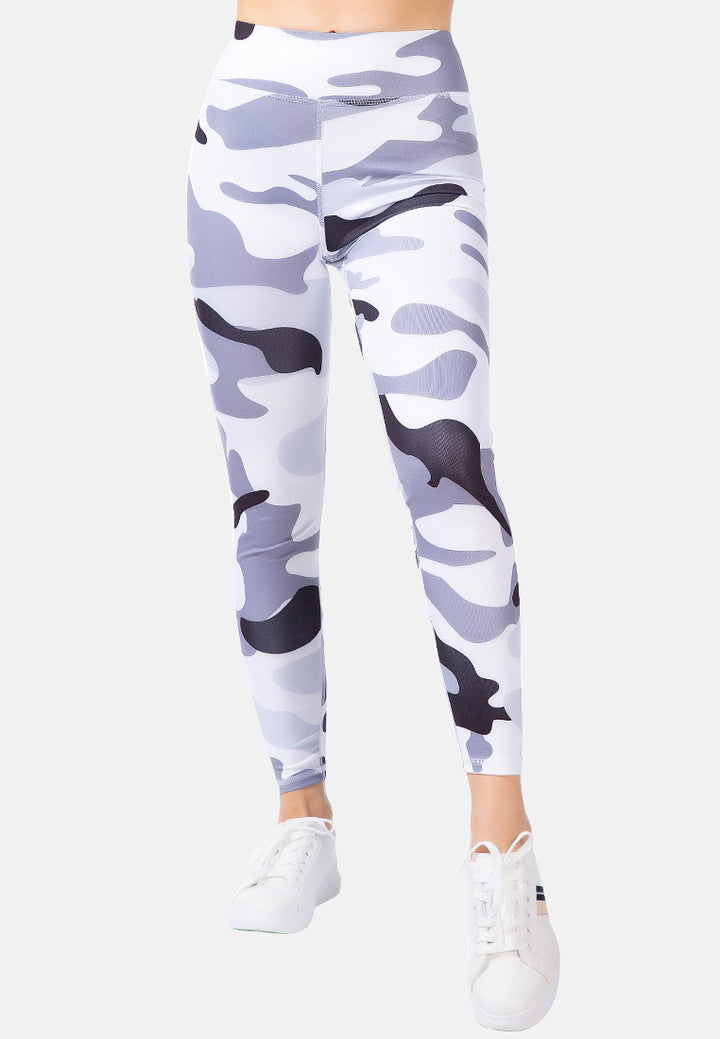 high waist camouflage gym leggings#color_camo