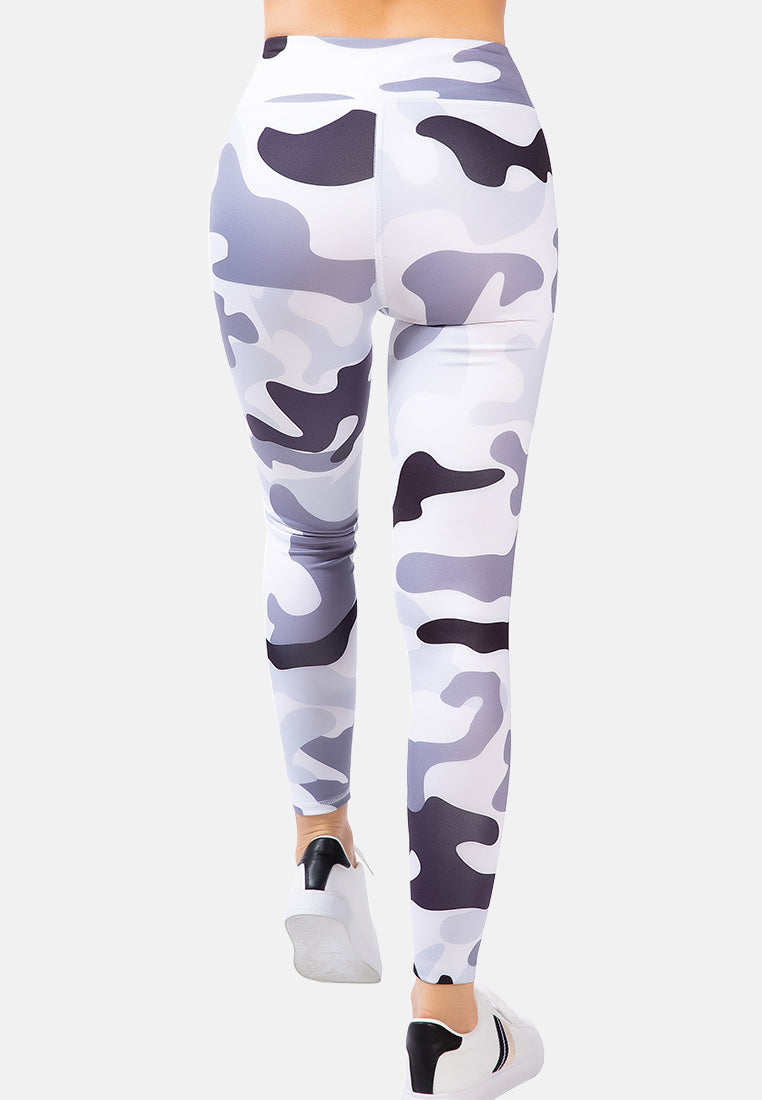 high waist camouflage gym leggings#color_camo
