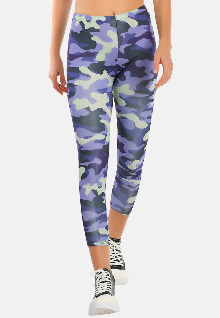 high waist camouflage running leggings#color_camo