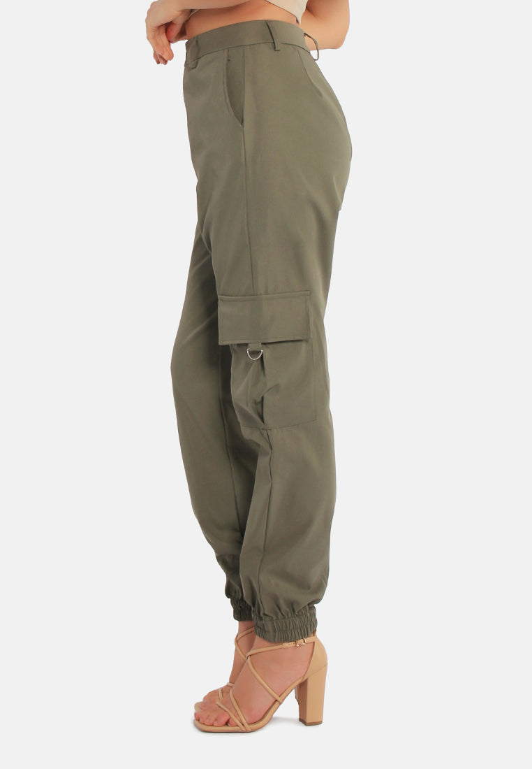 high waist cargo pants by ruw#color_stone