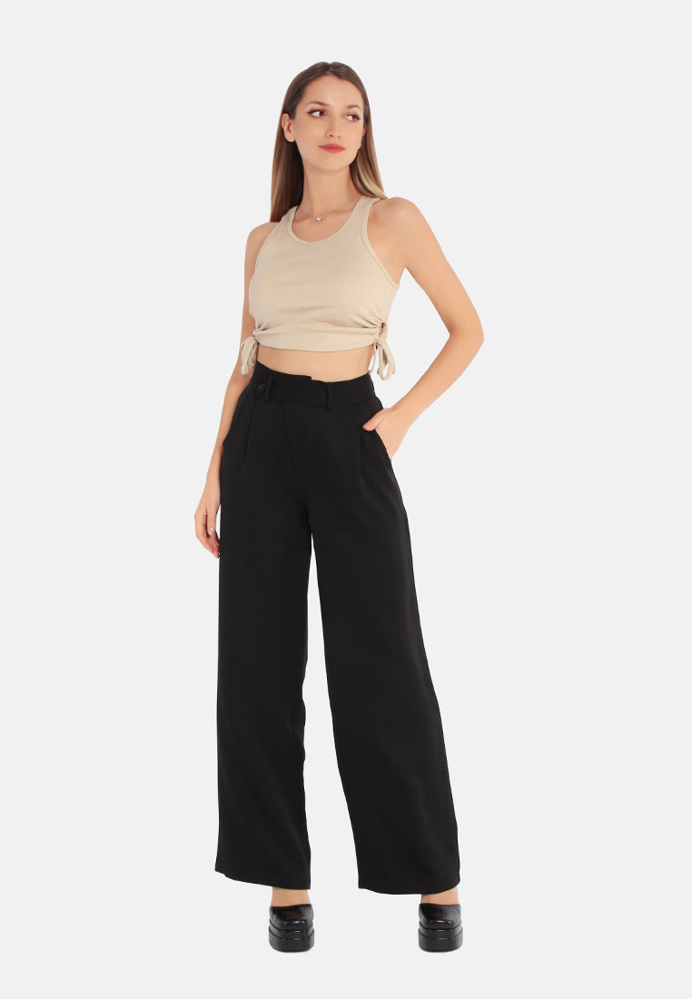 high waist flared pants by ruw#color_black