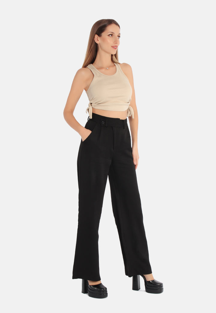 high waist flared pants by ruw#color_black