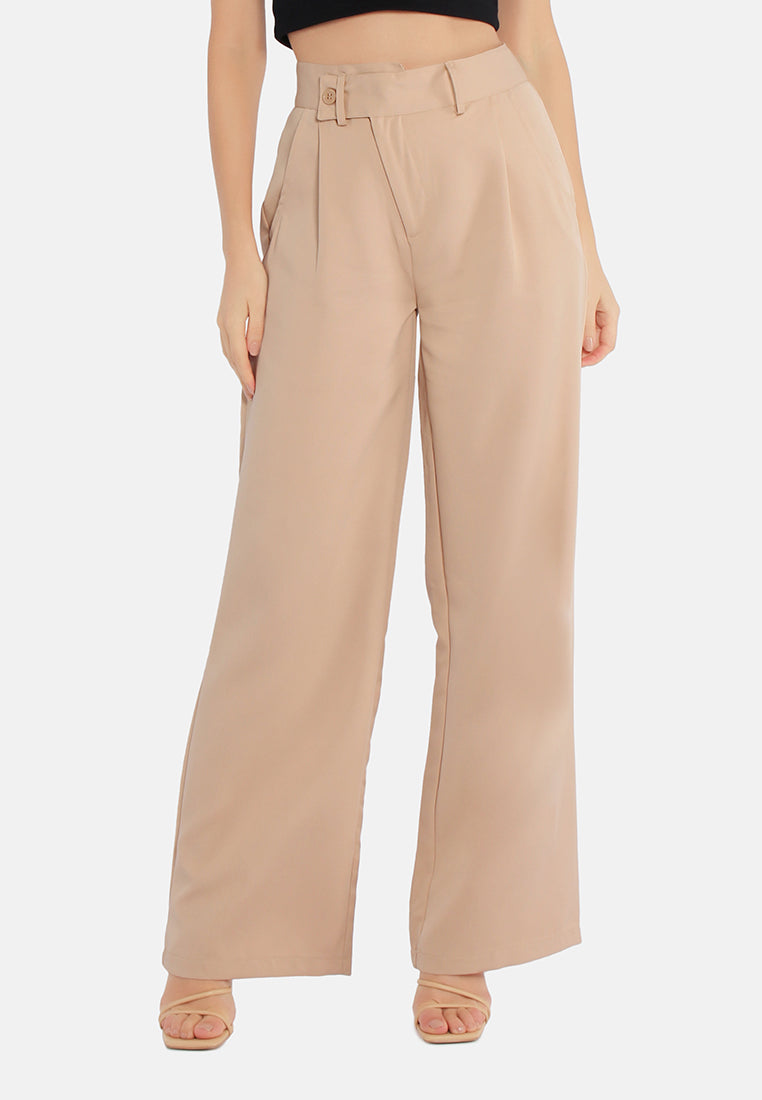 high waist flared pants by ruw#color_camel