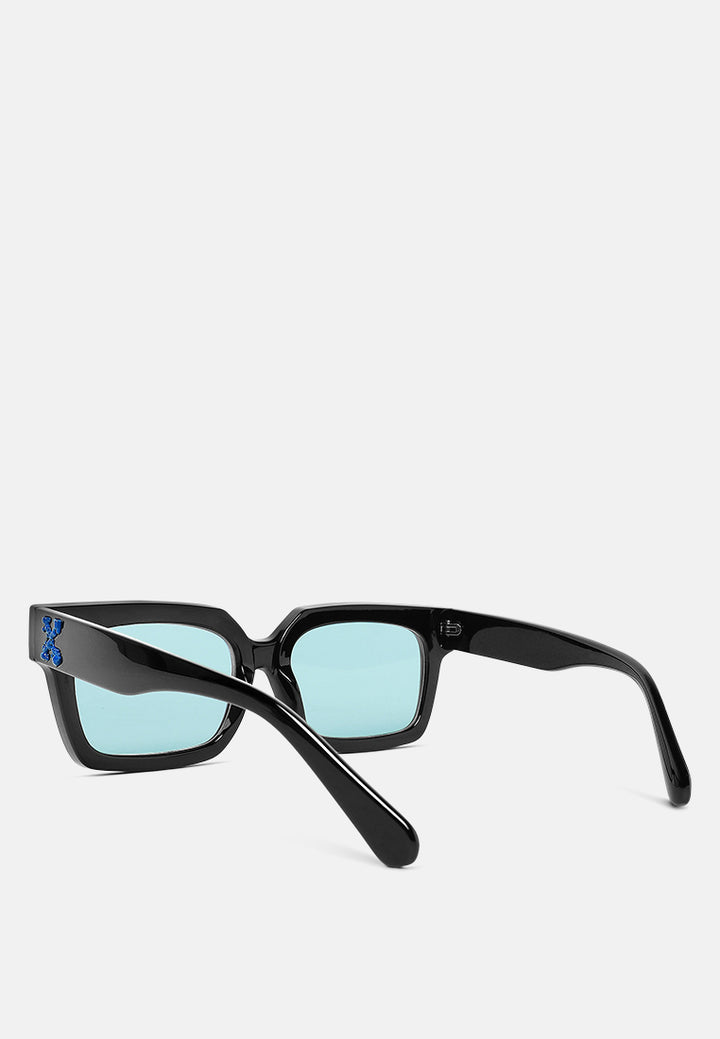 hip hop retro sunglasses#color_blue