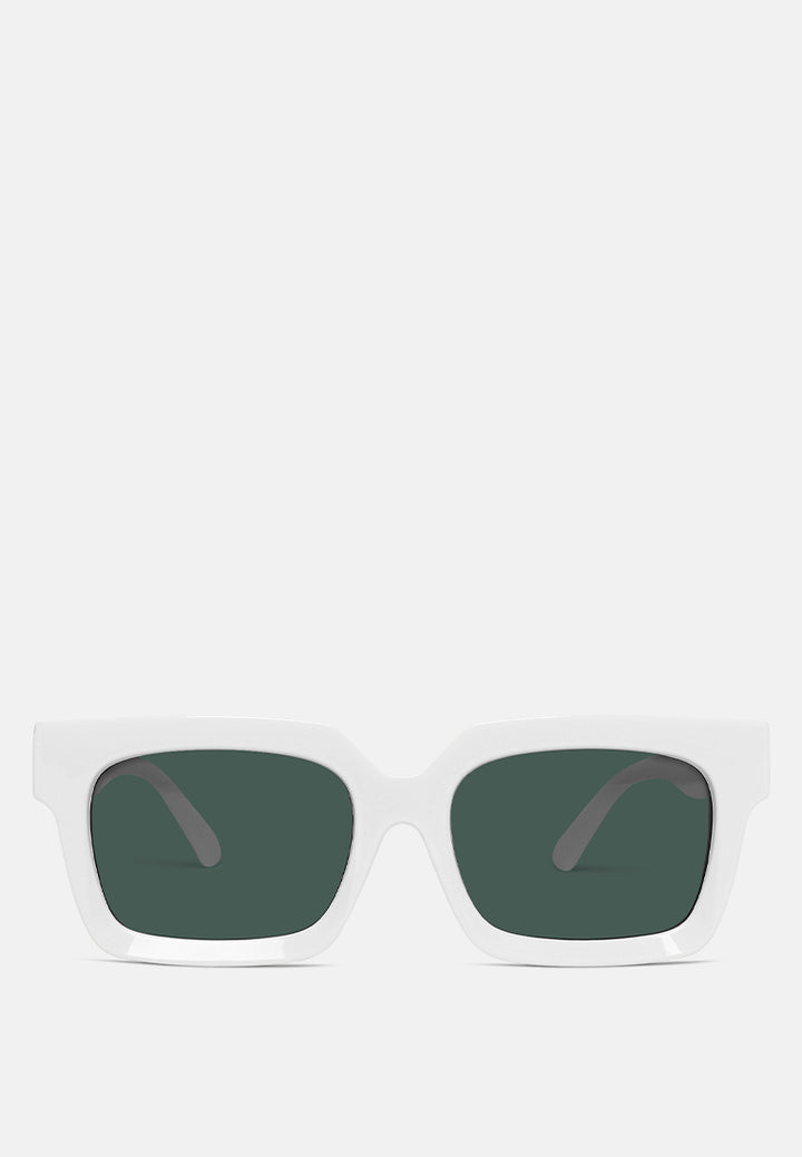 hip hop retro sunglasses#color_white-grey